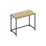 Desk 50x100x76cm., light brown/black
