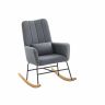 Fotel bujany 89,5x67,5x106cm, szary