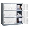 Szafka metalowa VEVOR W124P2507012-1, 9 drzwi, szara, 90 × 94 × 45 cm