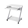 Mobile table Z-shaped LCD811W, white