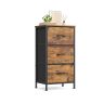 SONGMICS прикроватная тумба, 4 ящика, 39,6 × 73,7 × 30 см