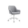 Office chair 62x62x93.5cm., gray/white