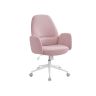 Office chair, pink/white
