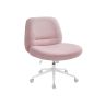 Krzesło biurowe, różowo-białe