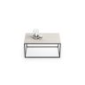 Stolik kawowy Solo, betonowy, 100x60x40cm, biały