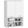 Szafka łazienkowa wisząca FIN H934 W64, 2 drzwi, biała, 64 × 94 × 30 cm