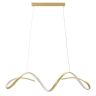 Lampa wisząca LED UTER, czarno-biała, 80 × 120 × 20 cm