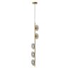 Lampa wisząca Emily, pionowa, 5 lamp, 15 × 110 × 16 cm