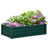 Podwyższona grządka Outsunny 120x60x30,5cm, kolor zielono-srebrny