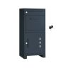 Почтовый ящик SONGMICS, XXL с отделением для посылок, Серая, 34 × 106 × 48 см