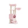 Cat scratching post 66x75x141cm., black/pink