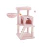 Cat scratching post 61.5x85.2x96cm., pink/beige