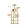 Cat scratching post 99.5x54.5x168cm., beige/beige