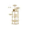 Cat scratching post 111x58.5x206cm., beige/cream color