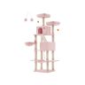 Cat scratching post 111x58.5x206cm., black/pink