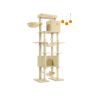 Cat scratching post 78x48x201cm., beige