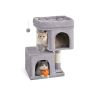 Cat scratching post 67cm high, light grey