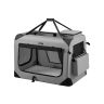 Torba transportowa dla psa 91x63x63cm, szaro-czarna