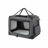 Torba transportowa dla psa 102x69x69cm, ciemnoszara/czarna