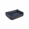 Large dog bed with raised edges 120 x 90 x 30 cm, dark gray
