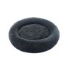Fluffy animal bed 100 cm, dark gray