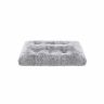 Fluffy dog ​​bed 95 x 60 cm, gray