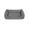 Dog bed with edge 100 x 70 x 28 cm, black