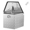Skrzynka narzędziowa na zaczep przyczepy VEVOR TB09-2, srebrna, 73,7 × 41 × 45,7 cm
