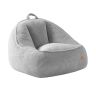 Puf Mark Adler Comfy 4.0 z oparciem, szary, 23 × 43 × 43 cm