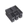 Set of 12 clothes storage boxes, dark grey