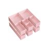 Set of 12 clothes storage boxes, pink