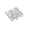 Set of 6 clothes storage boxes, white