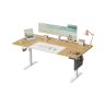 SONGMICS Height-adjustable desk, 4 memory positions, Oak/white