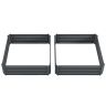 Комплект из 2 приподнятых грядок Outsunny 100x100x30 см, темно-серый.