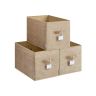 Set of 3 boxes 50x30x30cm., beige
