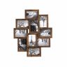 Photo frame collage 10 pcs, brown