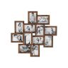 Set of 12 photo frames, brown