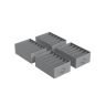 Set of 4 clothes storage organizers 42x30x17cm., gray