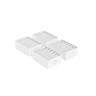 Set of 4 clothes storage organizers 42x30x17cm., white