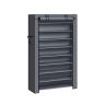 Shoe shelf 88x28x160cm., gray/black