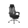 Fotel biurowy OBN056B01, czarno-szary