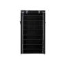 Fabric shoe rack 88 x 28 x 160 cm., black