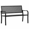 Садовая скамейка Outsunny 127x63x83 см, черная.