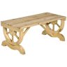 Садовая скамейка Outsunny 98x50x39,5 см, светло-коричневая.