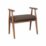 Скамейка для прихожей с мягкой обивкой, коричневая