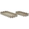 Zestaw tac prostokątnych Saturn, 2 szt., 40 × 4,5 × 16,5 cm; 29 × 4,5 × 12 cm