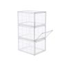 Stackable shoe box set of 3 pieces.