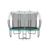Trampoline 366x270cm., black/mint color