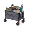 Складная ручная тележка SONGMICS GFW115B01, 150 л, до 150 кг, 4 колеса, Серая, 80,8 × 93,5 × 49,4 см