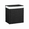 Laundry basket 110 L, black